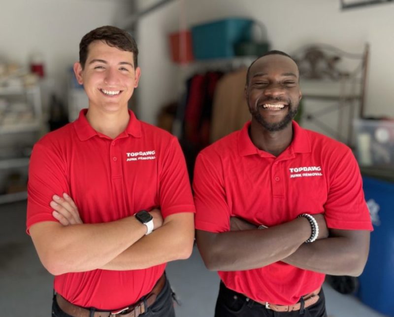 topdawg junk removal pros smiling
